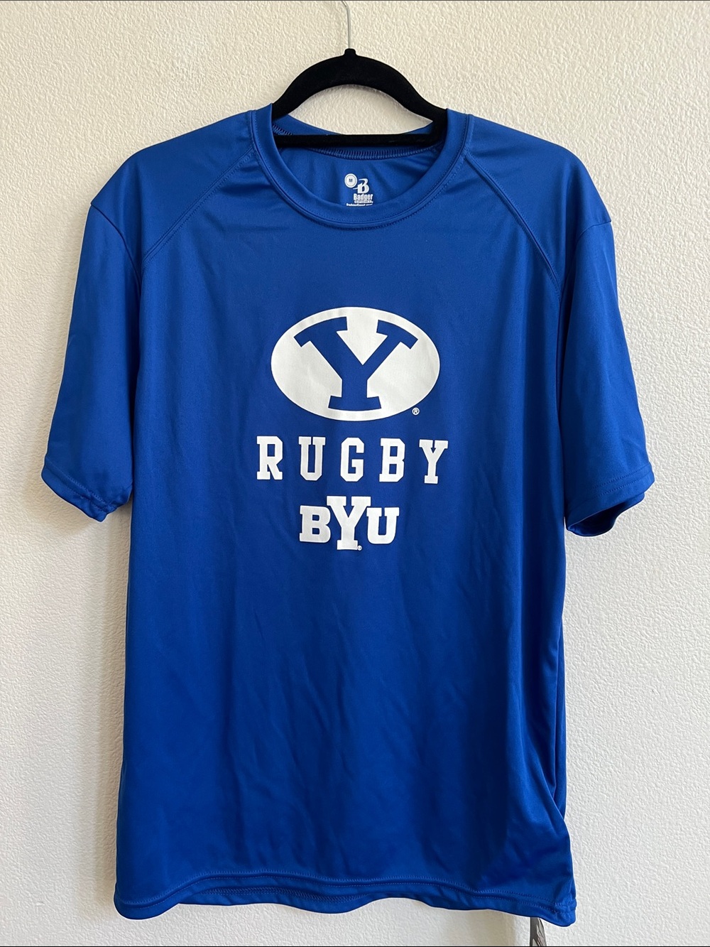 BYU Rugby Short Sleeve Performance Tee - Royal Blue Men's Medium